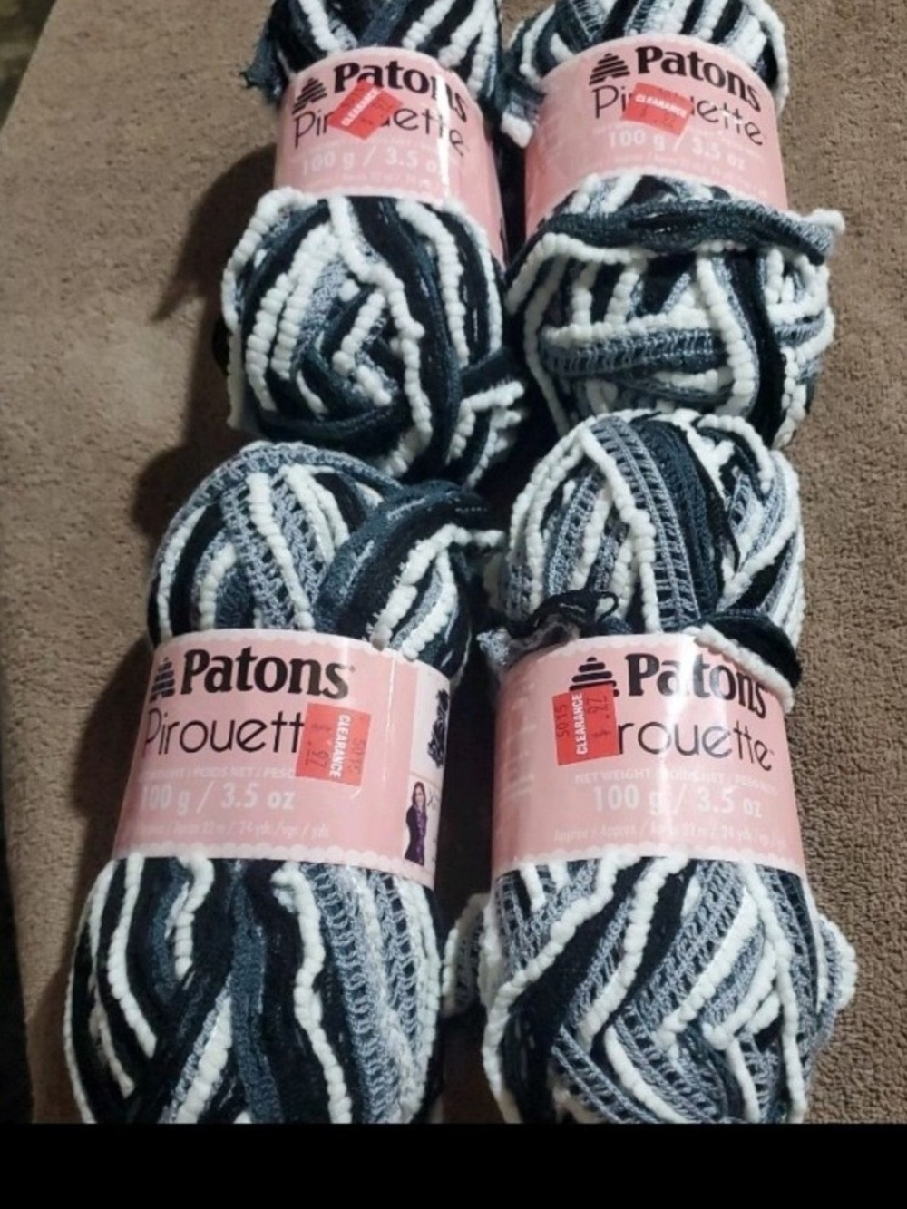 Patons Pirouette Chunky Yarn Bundle Vintage